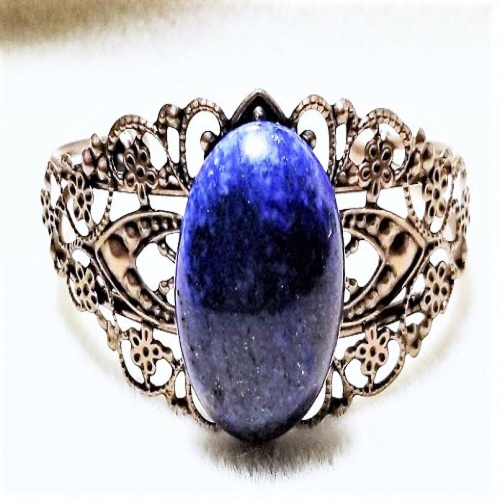 Bronze Gem Cuff Bracelets